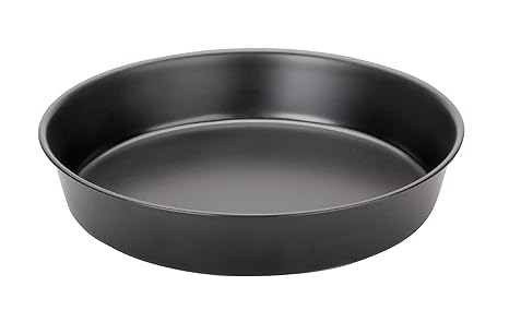 Ibili 824426 Moka Form mit hohem Rand, antihaftbeschichtet, 26 cm, Stahl