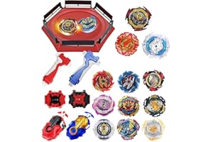 ASVEXKW Bey Battling Top Burst Blade Toy Great Birthday Gift Present for Children Kids Boys Ages 6 8 10 12+ Combat Battling Game Set 12 Spinning with 1 Battling Top Stadium 4 Launchers