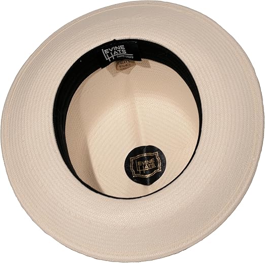 Levine Hat Mens Vestido de sombrero de paja Casa Blanca Optimo Corona Panamá Co. Hombres X-Large 2 3/4