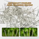 SenZee Sewing Pins 1000 Pcs Stainless Steel 1in Dressmaking Straight Head view 3