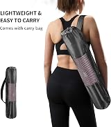 PROIRON Yoga Mat Alignment System Extra Thick Non Slip 173x61x0.4 Pink with Bag view 3
