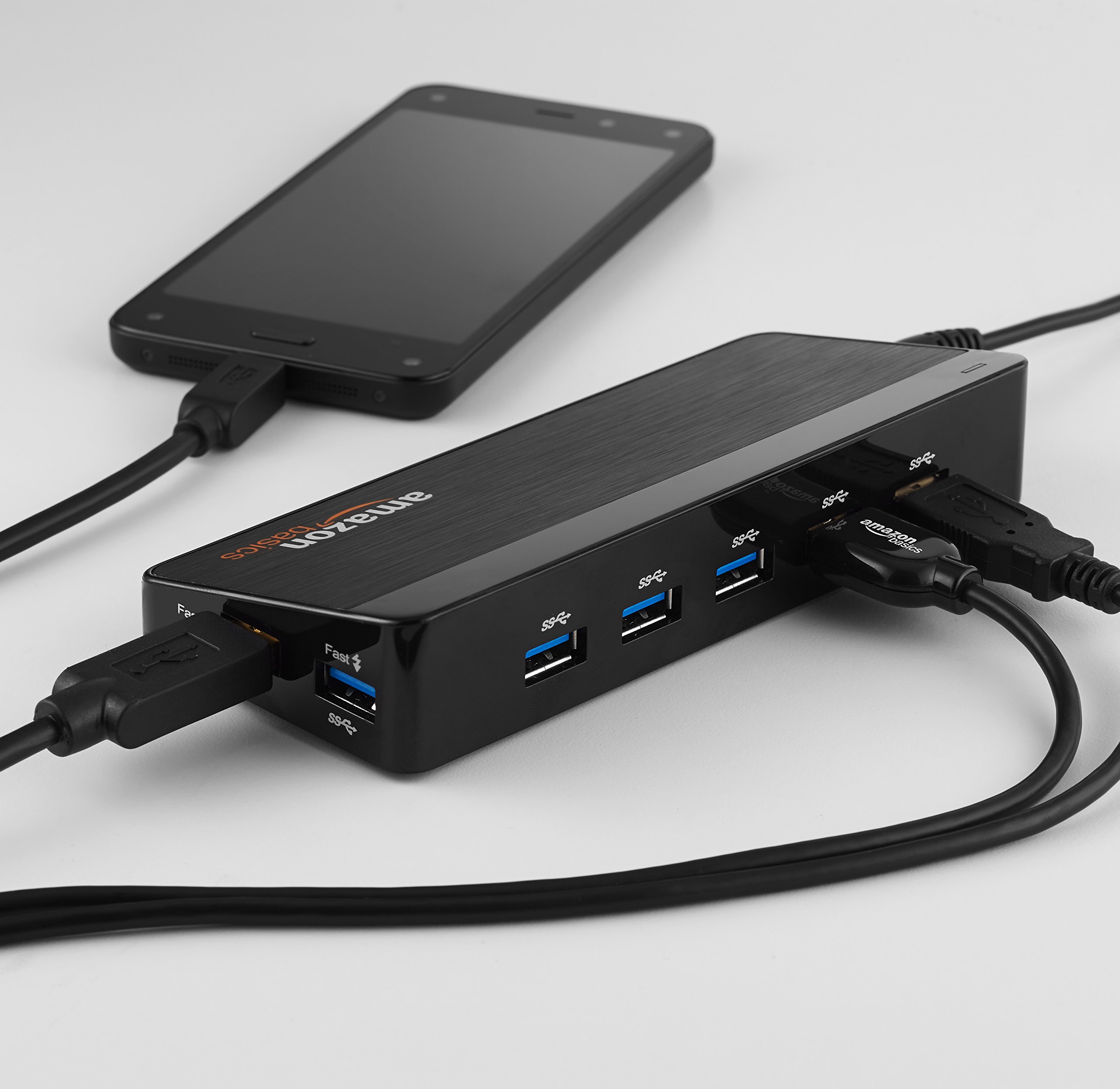 AmazonBasics 7 Port USB 3.0 Hub with 12V/3A Power Adapter Buy Online
