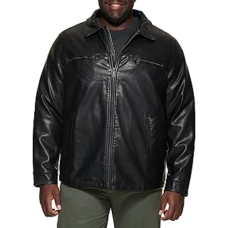 Dockers Big & Tall Men's James Faux Leather Jacket