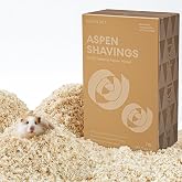 BUCATSTATE 70L Aspen Bedding, Ultra-Fine Shavings for Small Animals | 100% natural <5mm shavings for hamsters, guinea pigs &amp; snakes. 4X expansion, low-dust, odor control. Ideal for burrowing.
