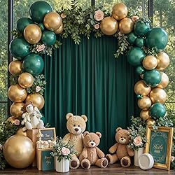 10ftx10ft Blackish Green Polyester Curtain Drapes