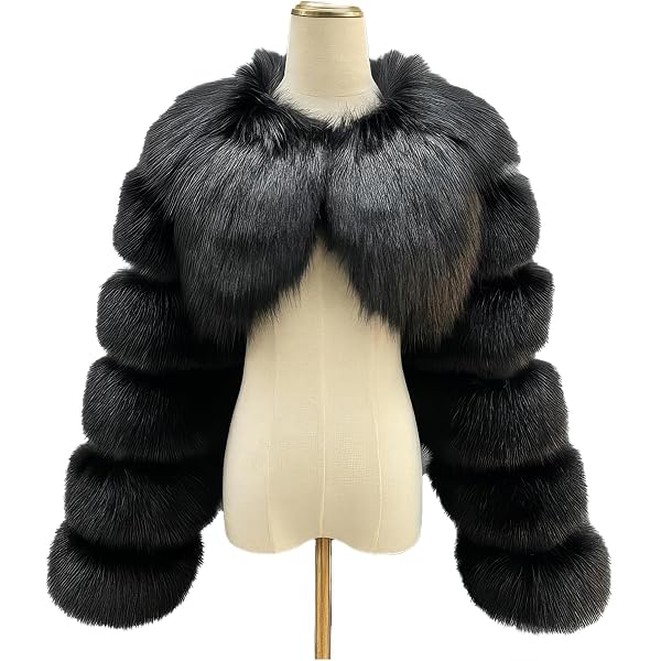 Vickstco Fluffy Faux Fur Women's Scarlf Stole Shawl Shrug Wraps