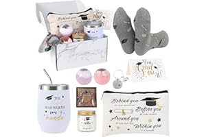 KOLEWO4EVER 10 Pieces Graduation Gifts Set for Her,Class of 2025 Graduation Gifts for Her Girls Daughter Senior 2025 High School College PhD Masters Degree Graduation Gifts for Women