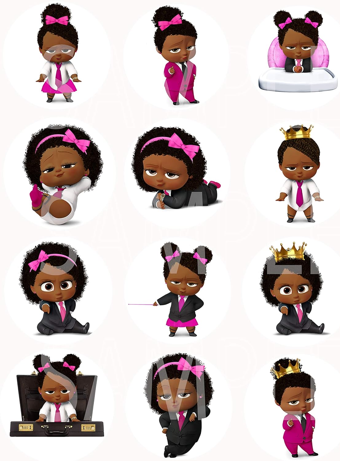 Amazon.com: Black Girl Boss Baby Stickers, Large 2.5 ...