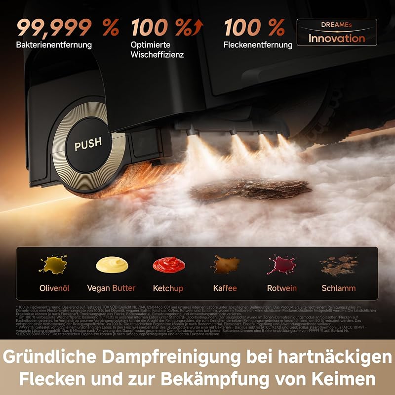 Aqua20 Pro Ultra Roller X Complete Saug- und Wischroboter, Schwarz
