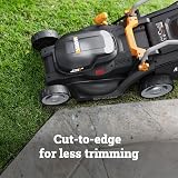 WORX WG733E 20V Brushless Cordless Lawn Mower 33cm 6-Height 35L Bag 4Ah view 5