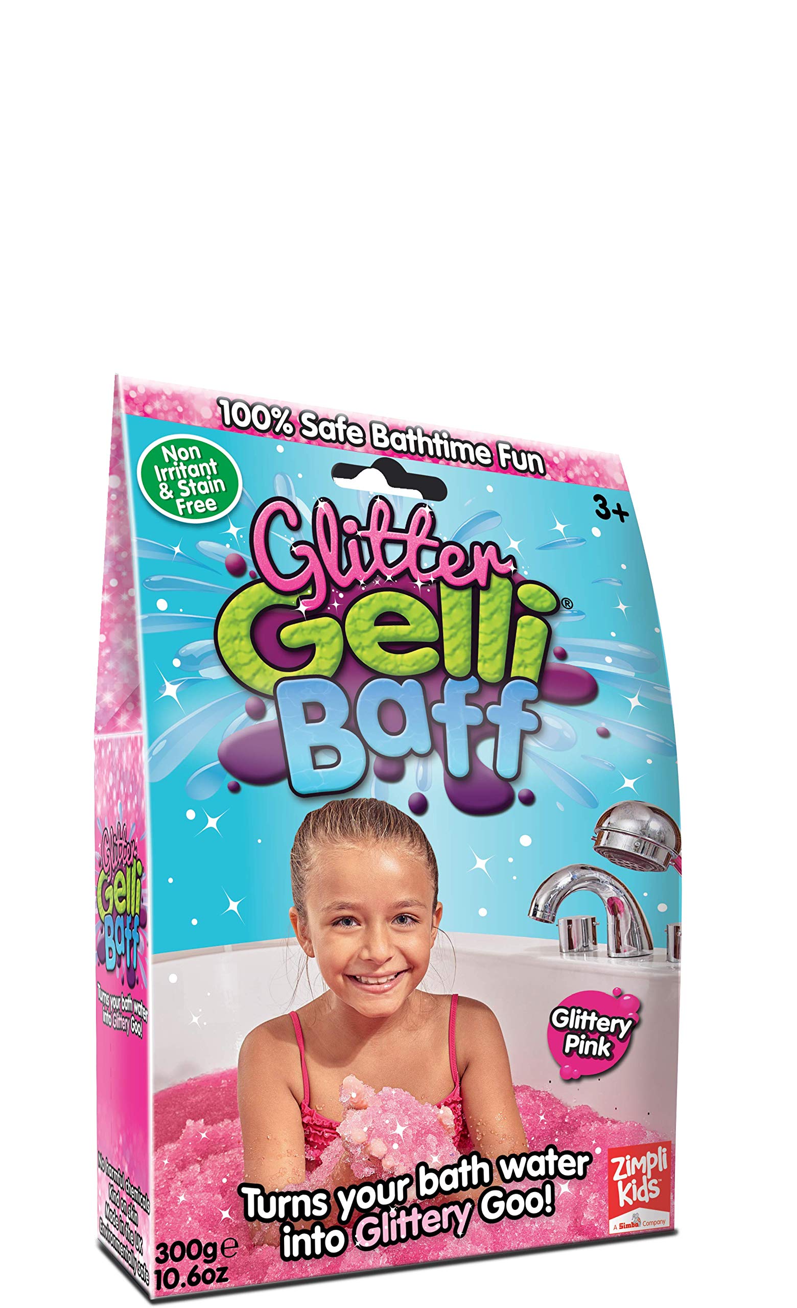 Glitter Gelli Baff Pink, 1 Bath or 6 Play Uses from,Colourful goo, Perfect Birthday Present for Boys & Girls, Certified Biodegradable & Vegan Friendly Toy (Kids Toy)