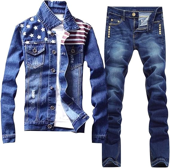 Amazon スピカ Spica メンズ デニムジャケット ジーンズ 上下セット L コート ジャケット 通販