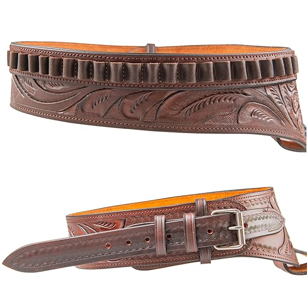 HULARA GENUINE LEATHER WESTERN GUN BELT CONCEALED CARRY GUN HOLSTER BELT FOR MEN WOMEN COWBOY COSTUME REVOLVER HOLSTER PISTOL TACTICAL HOSLTER