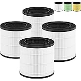 Zouhwaso 4 Pcs 14 Filter Compatible with MA Series 14 Air Pur-ifier, Premium H13 Grade True HEPA Filter for PeIIon, Acti-vated Car-bon for Smoke, Dust, Odors, Nylon Pre-filter