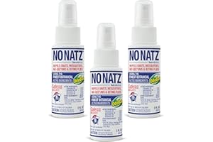 No Natz Botanical Bug Repellent, Effective for Gnat, Mosquito, and Biting Flies, Hand-Crafted and DEET-Free, Non-Greasy Formula, Made in The USA, 2 Ounce Spray Bottle, 3-Pack