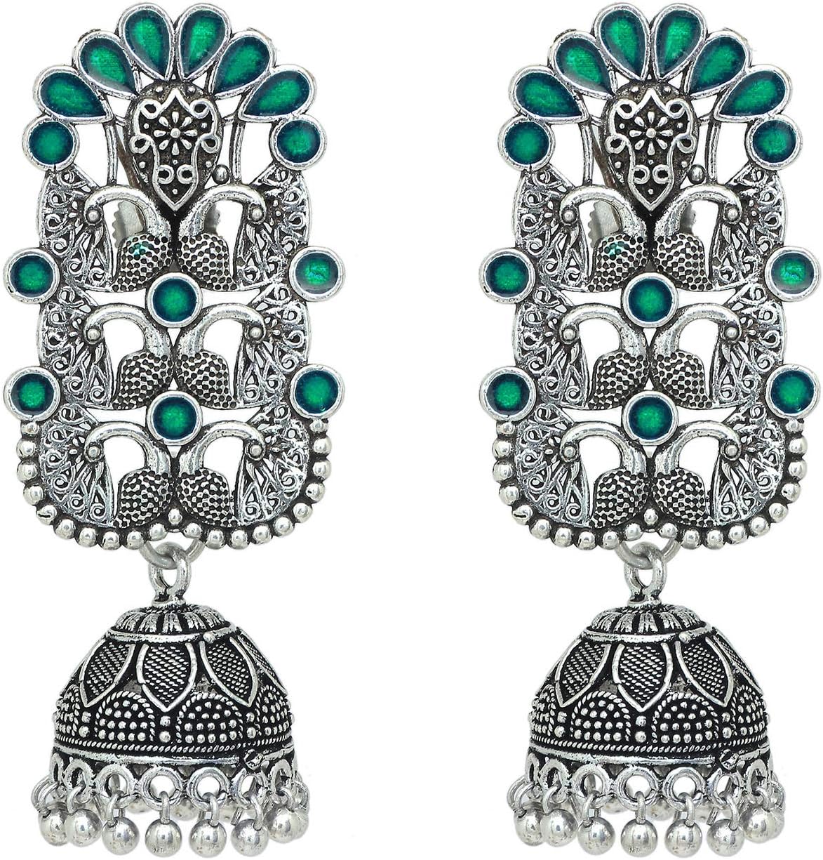 Indian Fashion Peacock style jhumka earring for women and girls