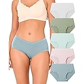 BAMBOO COOL Women's Underwear Briefs for Women Lightweight Ladies Panties Moisture-Wicking Stretchy Soft Breathable 5-pack