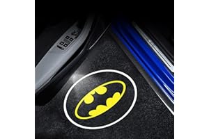 RevParts Avenue Car Door Lights Logo Projector - 2Pcs Batman Wireless LED Door Pastable Light - Universal Fits to Most Cars/Trucks/SUVs