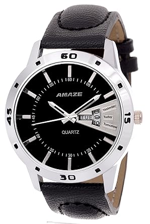 Analouge Day And Date Black Dial Mens Watch-033