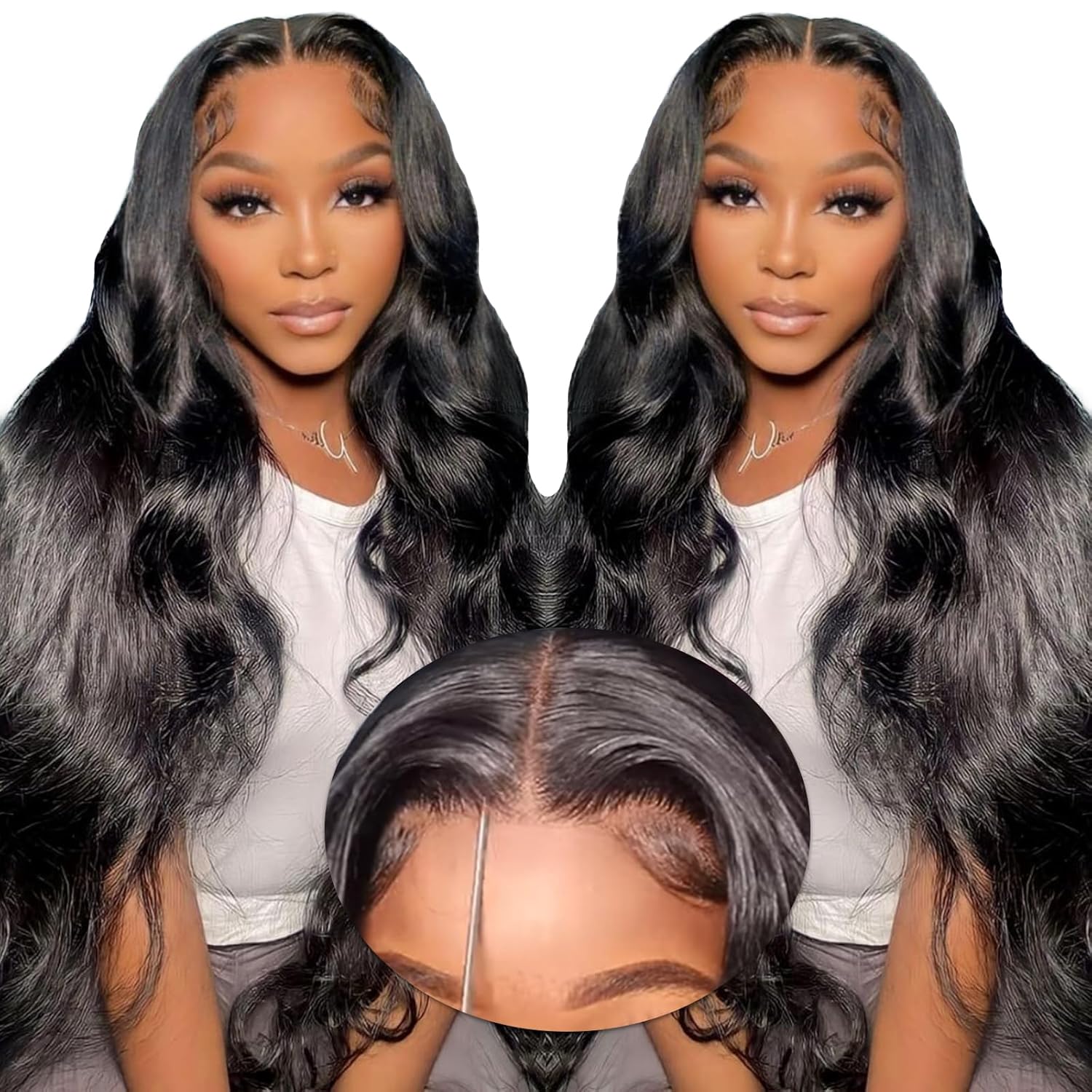 Body Wave Human Hair Wig - 200% Density, 20 Inch Pre-Cut, Glueless, Beginner Friendly — image 1