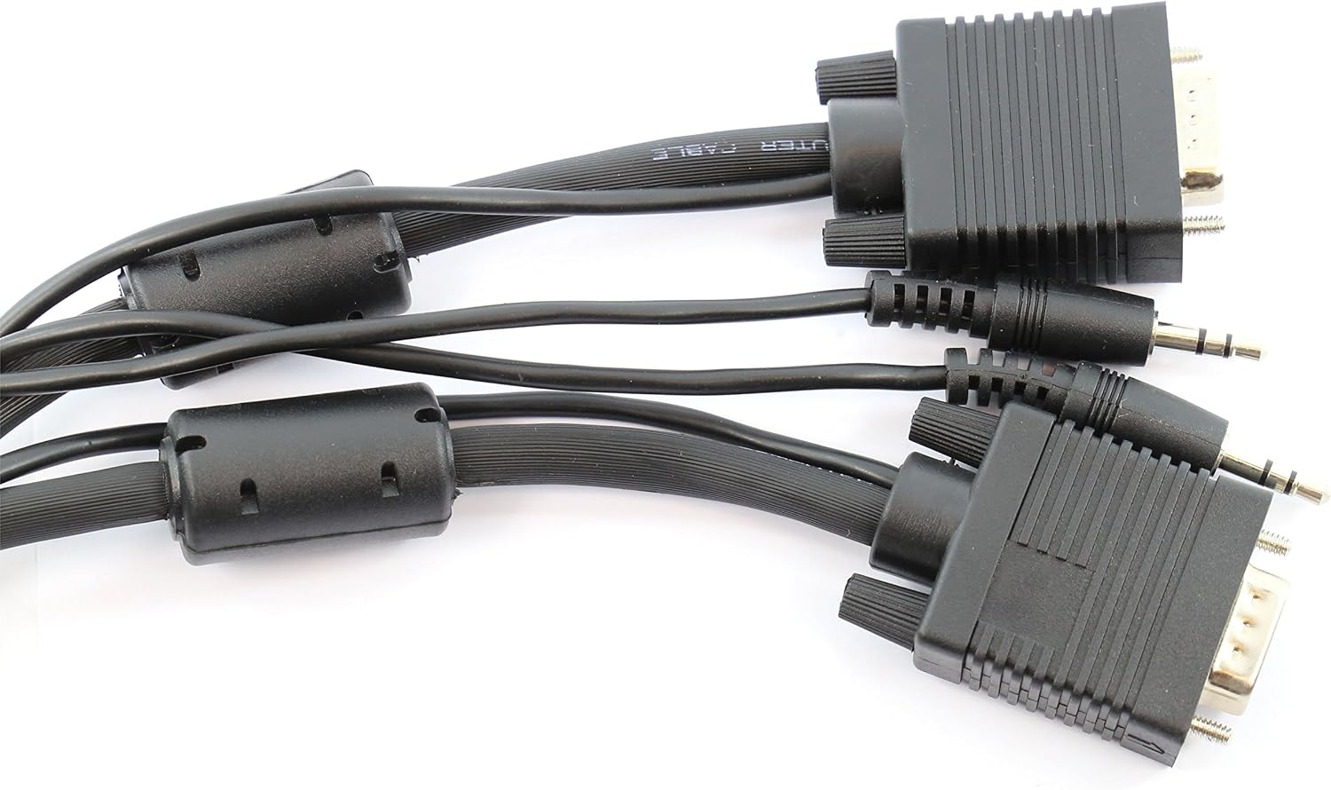 rhinocables VGA Cable with Audio Jack Combined 3.5mm Stereo for SVGA Display Monitor Sound Speaker Superior Gold Plated Lead HDTVs CCTV Laptop - Image 4
