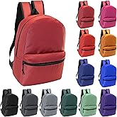 17" School Backpacks for Kids - Backpacks in Bulk for Elementary, Middle, and High School Students in Assorted Colors