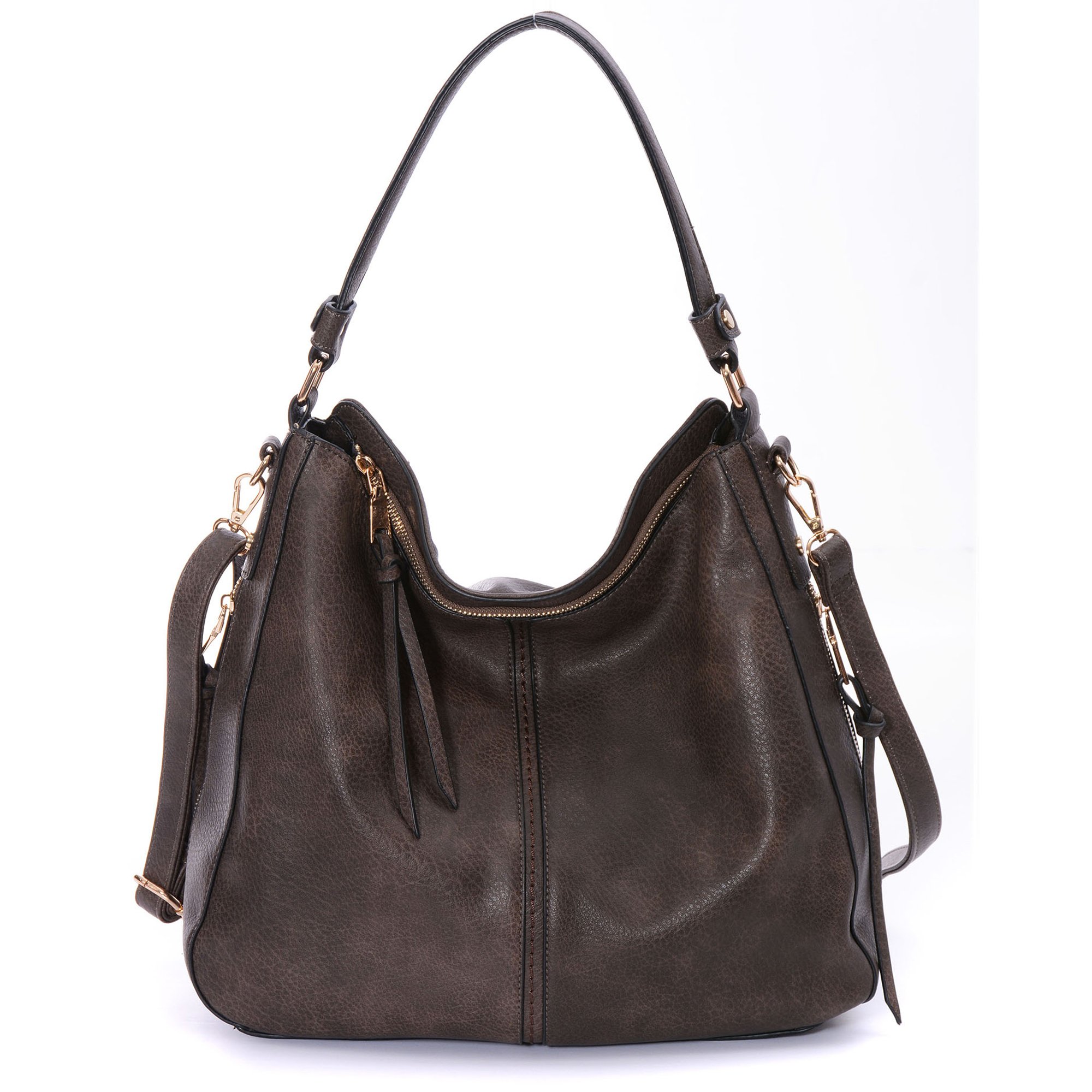 DDDH Large Women's Hobo Handbags PU Leather Purse Bag Crossbody