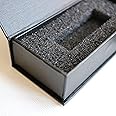 3 x Magnetic USB Presentation Gift Boxes, Black, Flash Drives, Removable Drives, Wedding USB Box, Wedding Presentation Gift Box, Photography, Present/Gift, 4" Box