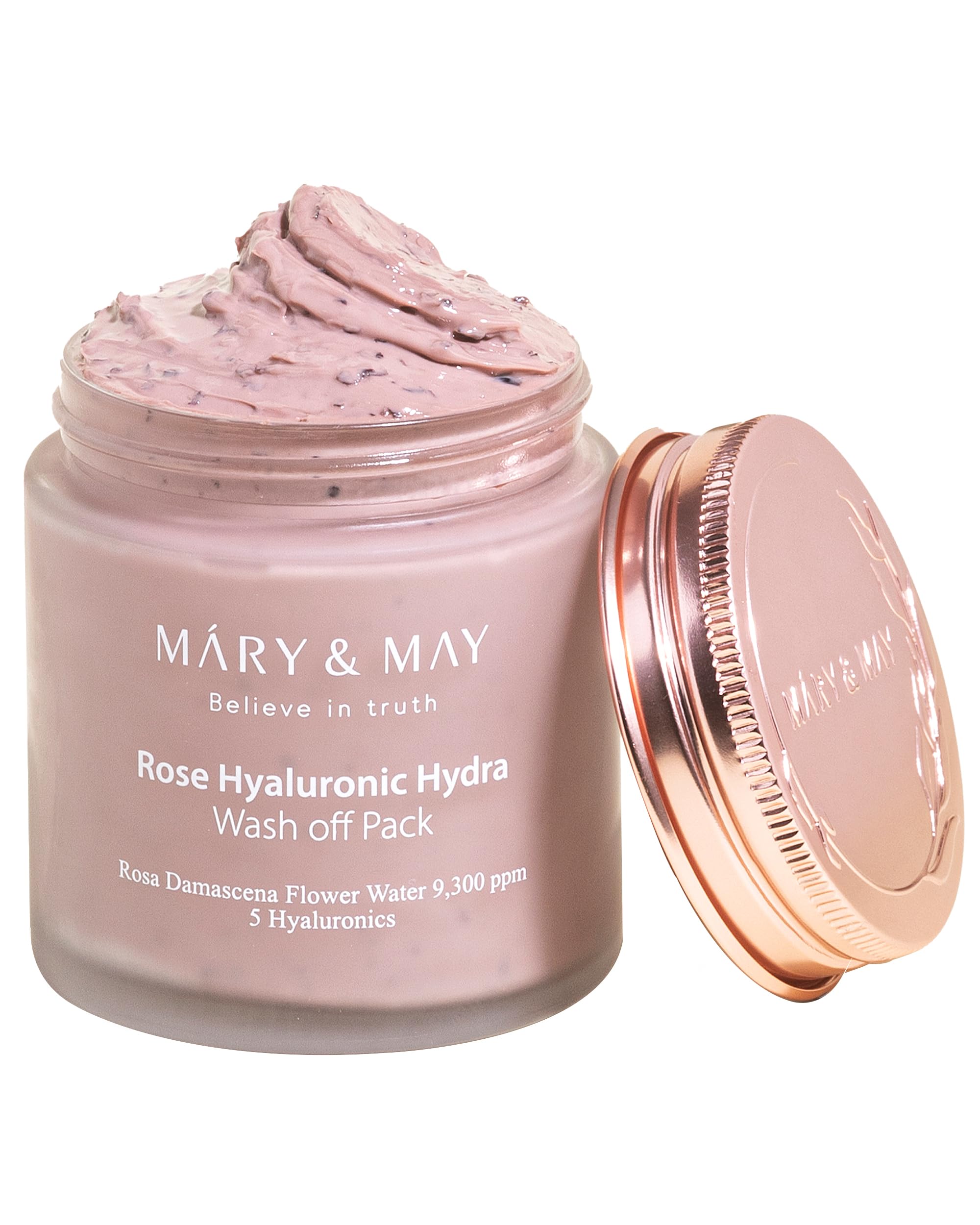 Mary&May Vegan Rose Hyaluronic Hydra Wash Off Mask - Cream Caly Mask for Moisturizing, Pore Purifying, Skin Softening - Korean Skincare, 4.23oz. โ image 1