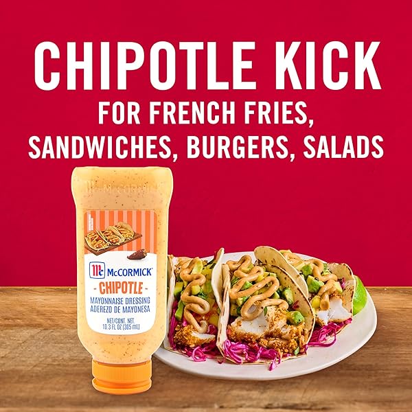 MCCORMICK CHIPOTLE MAYONNAISE DRESSING, 10.3 FL OZ