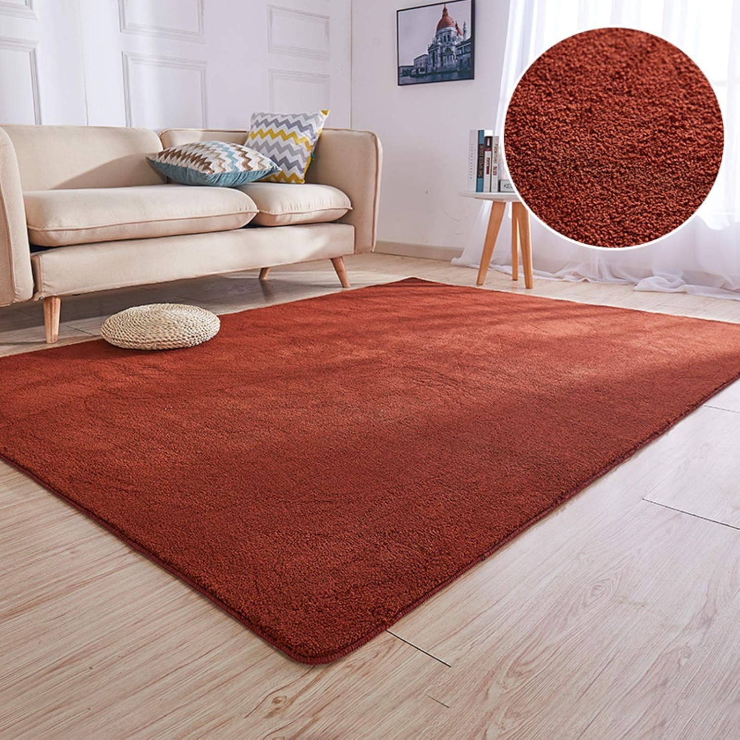 Thicken Area Rugs,Super Soft Short Pile Rug,Anti Slip Comfy Floor