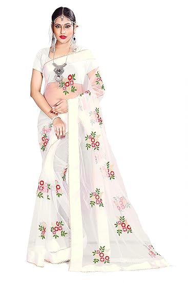 amazon white colour sarees