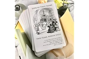 Trikendou [Romeo & Juliet] Love Oracle Cards Deck, Tarot Cards with Meaning on Them, Oracle Deck Answers All About Love