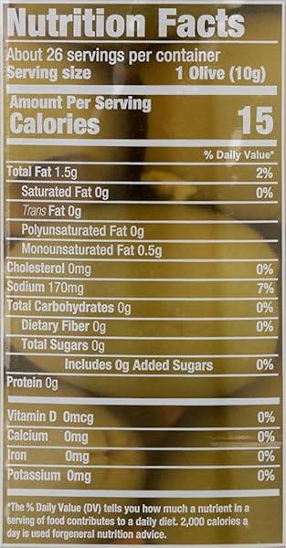 MARIO CAMACHO FOODS PITTED QUEEN PARTY COLOSSAL OLIVES, 9 OUNCE
