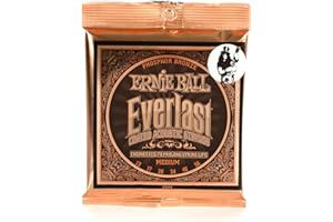 Ernie Ball Everlast Medium Coated Phosphor Bronze Acoustic Guitar Strings - 13-56 Gauge