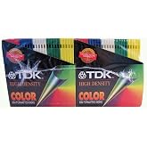 TDK High Density Color IBM Formatted Disks, 50 Disk