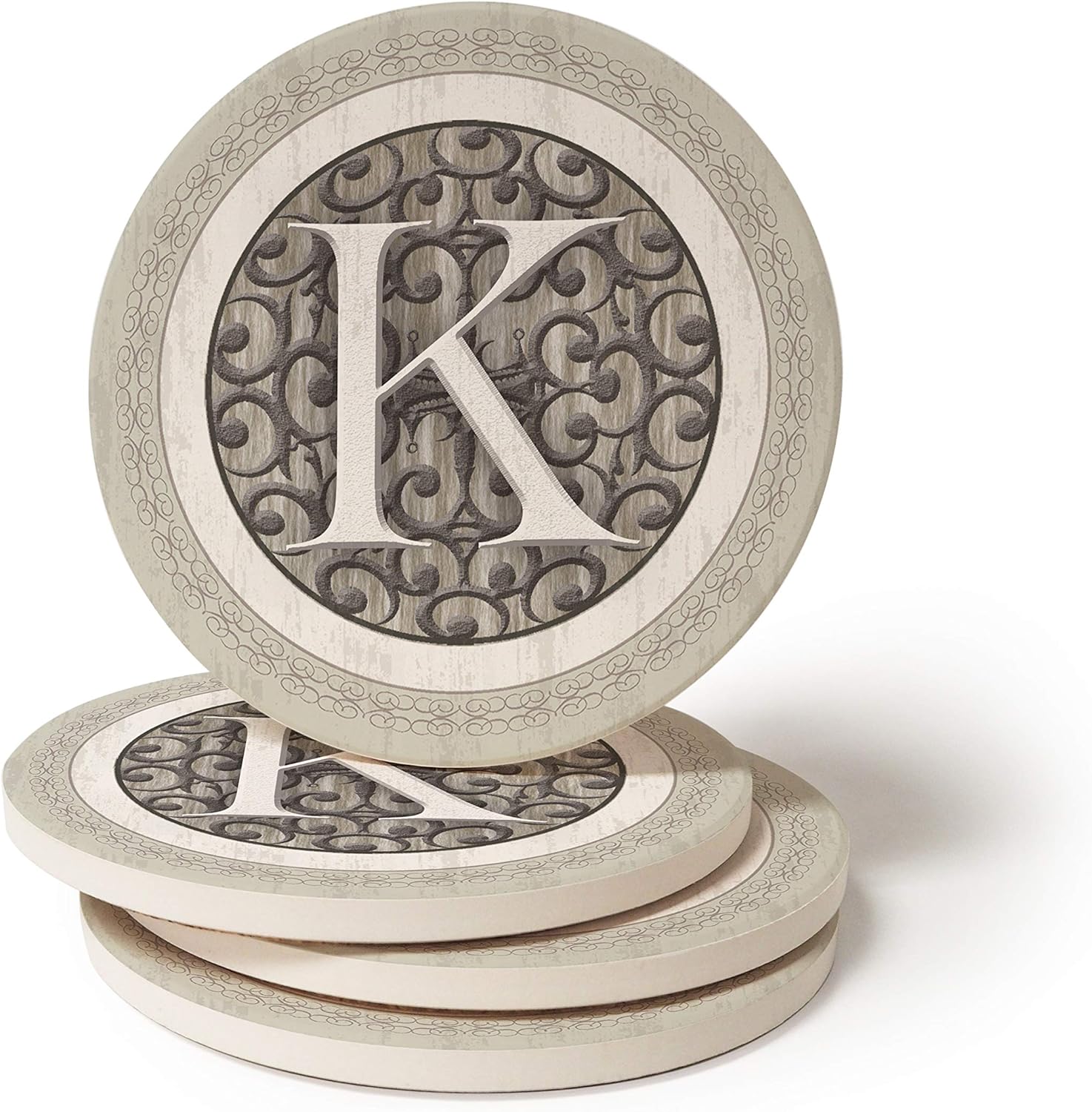 CoasterStone Monogram K Coasters Coasters