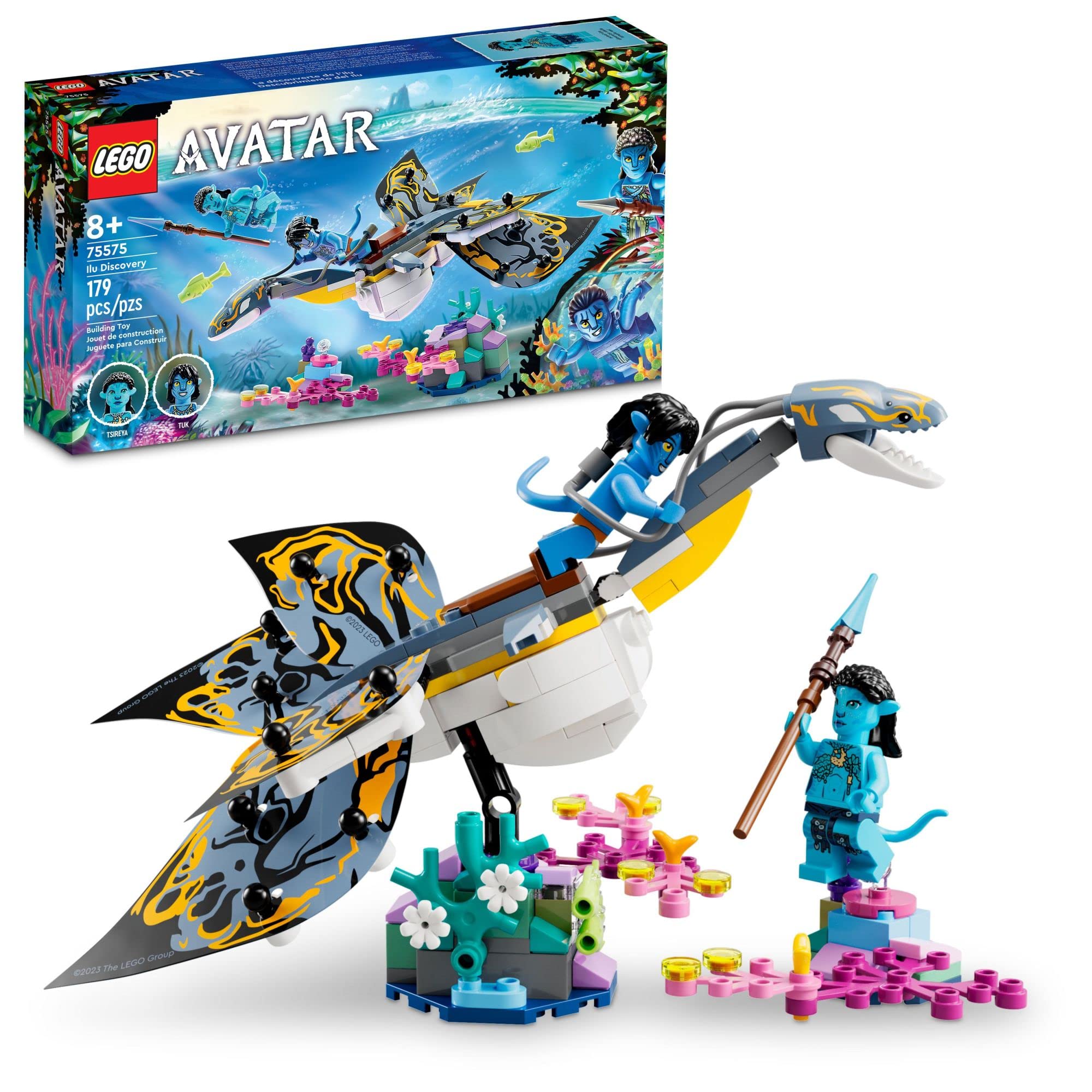 LEGO Avatar Ilu Discovery 75575, Juego de construcción de juguete de película The Way of Water, figura de criatura submarina similar a un animal, idea de exhibición coleccionable para niños y fanáticos del cine