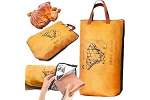 NEW ENGLAND STORIES BBQ Blanket for Resting Meat, 5-Layer Insulated Meat Resting Bag for Moisture Retention and Perfect BBQ, Wide Mouth with Handle Design for Large Brisket/Pork Shoulders/Turkeys,Best christmas gifts 2025 (Brown, 21 Inch)