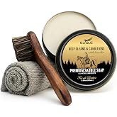Eagle Saddle Soap for Leather &ndash; 3-Piece Saddle Soap Kit for Leather Cleaning, Boots, Tack, and Saddles &ndash; Includes Applicator and Cloth &ndash; Leather Soap and Conditioner for Leather Boots and Tack Care