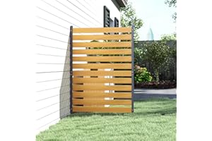 38" W x 60" H (1 Panels) Air Conditioner Fence, No Dig Wood Privacy Screen, Decorative Patio Fence, Trash Can Enclosures,Pool