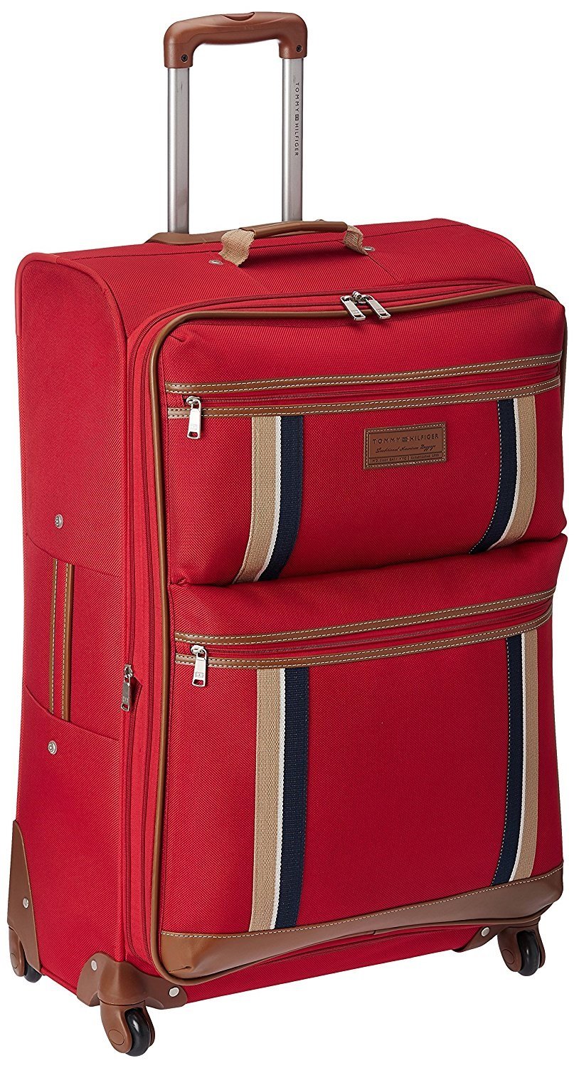 tommy hilfiger red suitcase