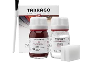 Tarrago Leather Dye Kit with Deglazer and Applicator - Restore & Recolor Shoes, Boots, Purses, Wallets, Jackets, and Furniture - Rich Pigment - 25mL