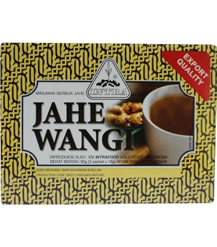 Intrafood Indonesia Ginger Tea Jahe Wangi (15g X 5sachets) Box Of 2 Australia