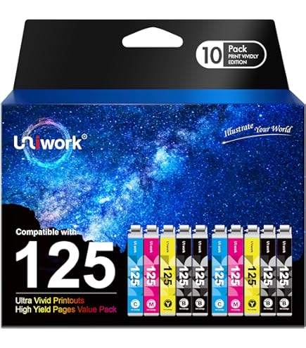 Amazon.com: NoahArk 5 Packs T125 Remanufactured Ink Cartridge