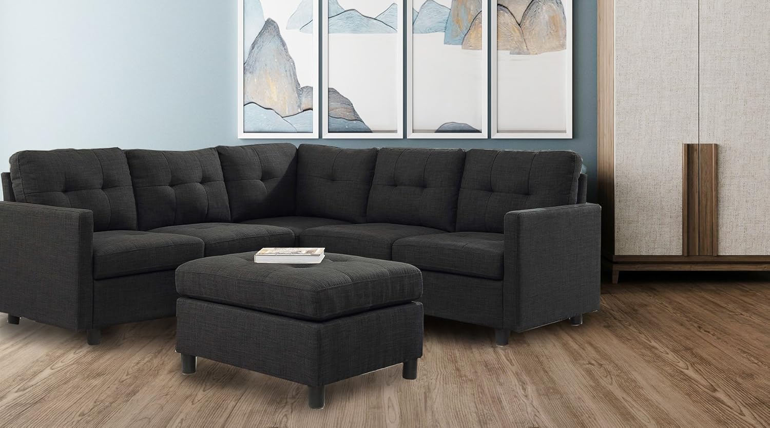 Amazon Com Dazone Modular Sectional Sofa Assemble 6 Piece Modular