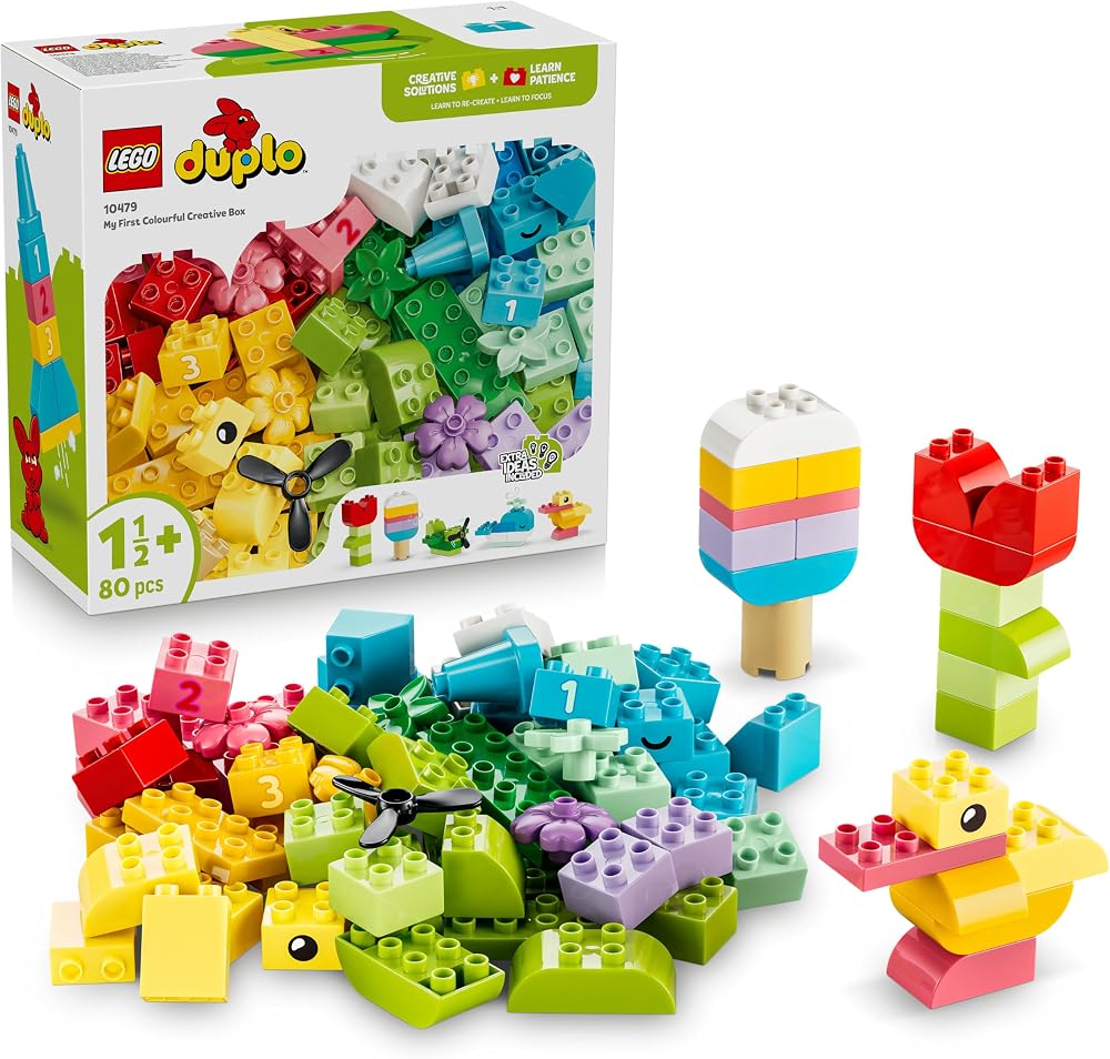 LEGO DUPLO Colourful Creative Box 80 Large Bricks 1.5+ Educational Toy