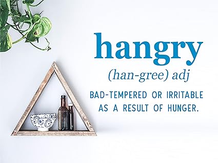 Amazon Com Story Of Home Llc Hangry Definition Funny Kitchen Wall