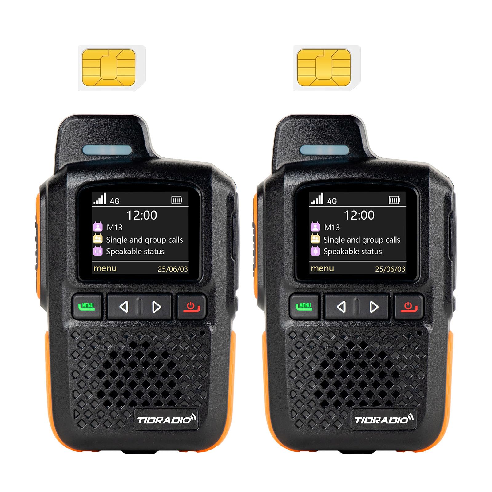 Photo 1 of TIDRADIO TD-M13 Global Rapid Walkie Talkies Unlimited Range 4G LTE POC Radio with Sim Cards,Long Range 5000+ Miles Rechargeable Nationwide PTT Two Way Radios for Family, Logistics,Construction site