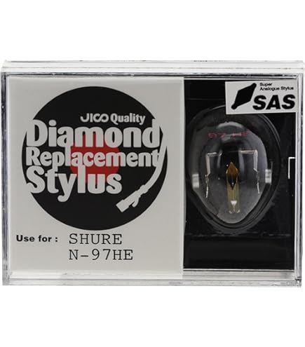 Amazon.com: JICO replacement Shure N-97HE N97HE stylus : Musical